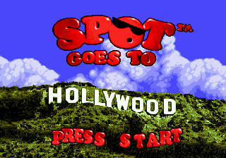 Spot Goes to Hollywood (USA) Title Screen
